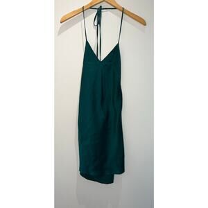 100% Silk Halter Slip Dress